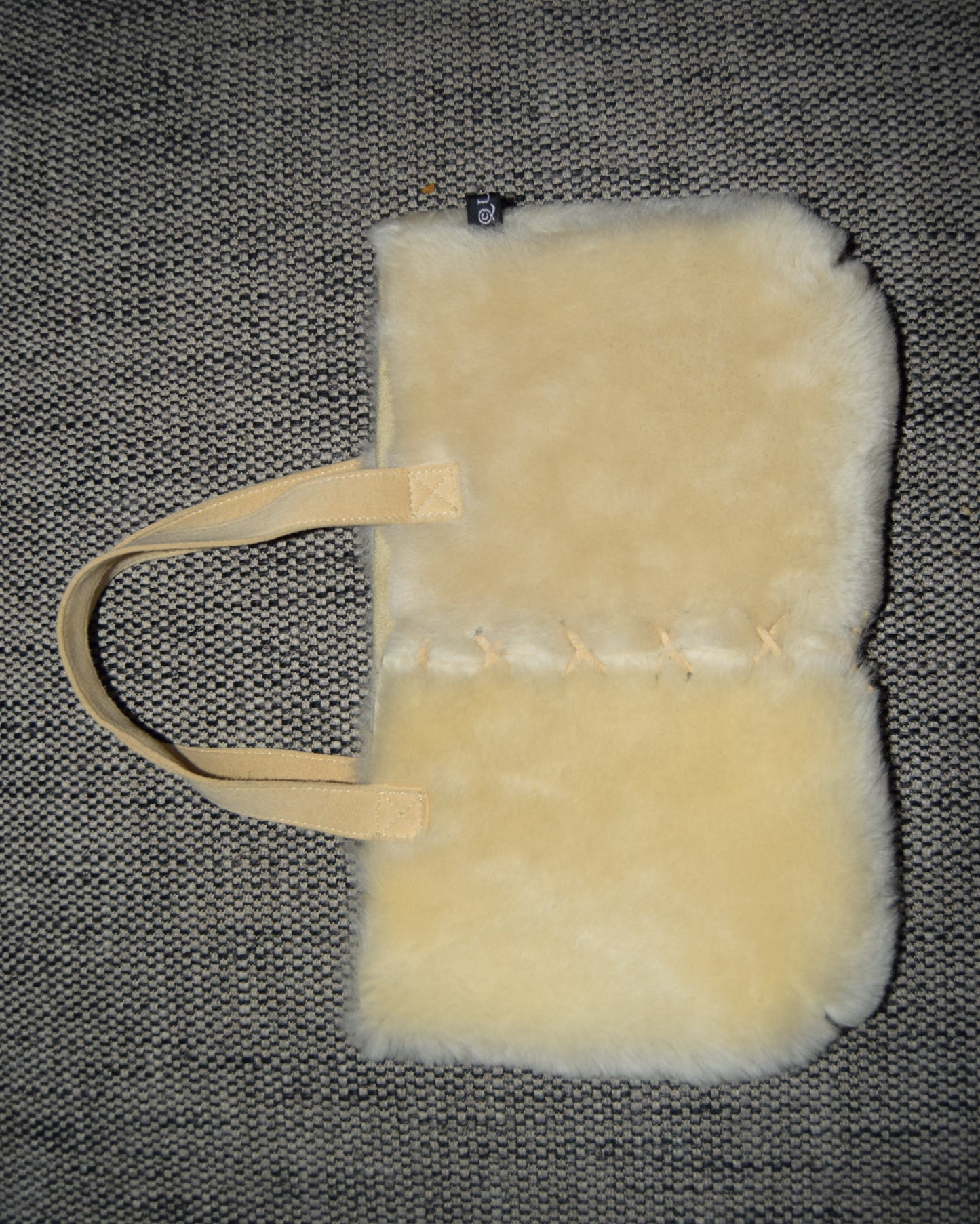 90'S ALEXANDER MCQUEEN SHEARLING MINI TOTE