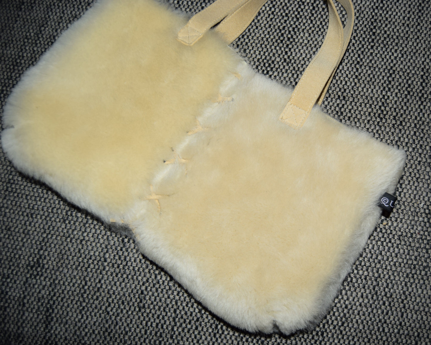 90'S ALEXANDER MCQUEEN SHEARLING MINI TOTE