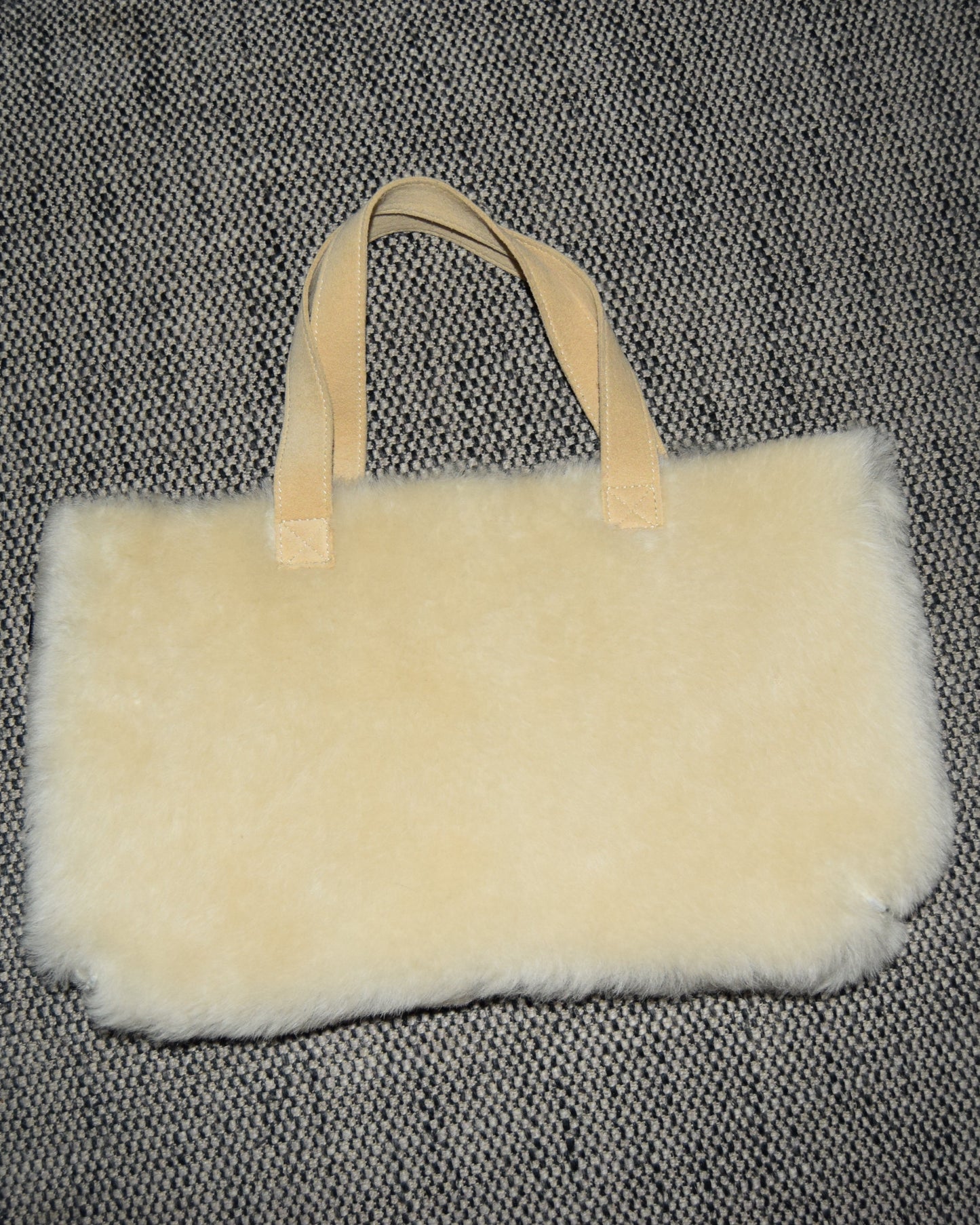 90'S ALEXANDER MCQUEEN SHEARLING MINI TOTE