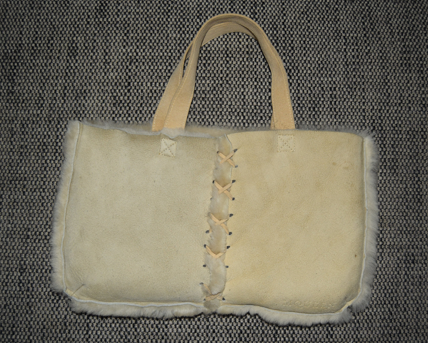 90'S ALEXANDER MCQUEEN SHEARLING MINI TOTE