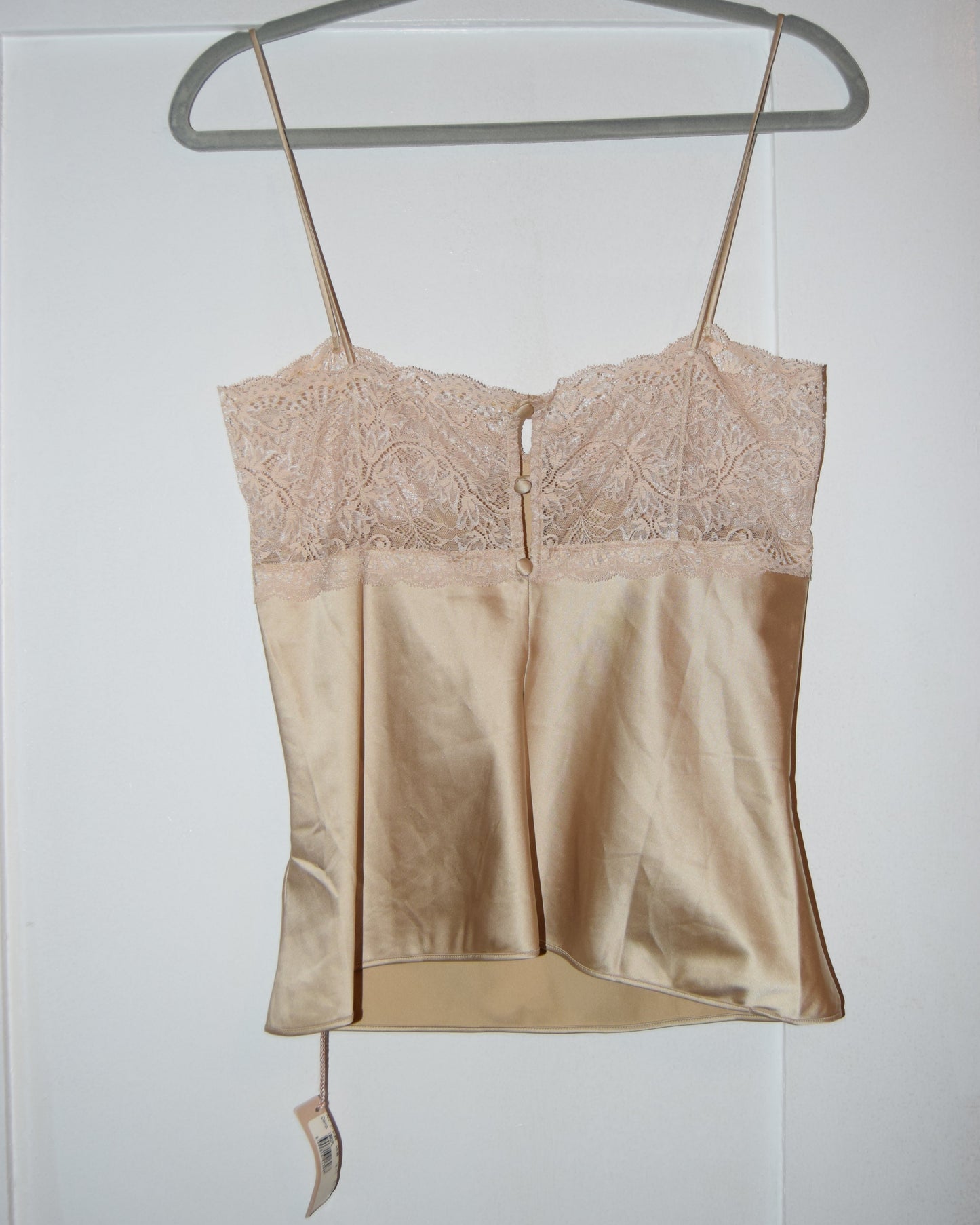 NWT VINTAGE BLUMARINE CHAMPAGNE SILK CAMISOLE