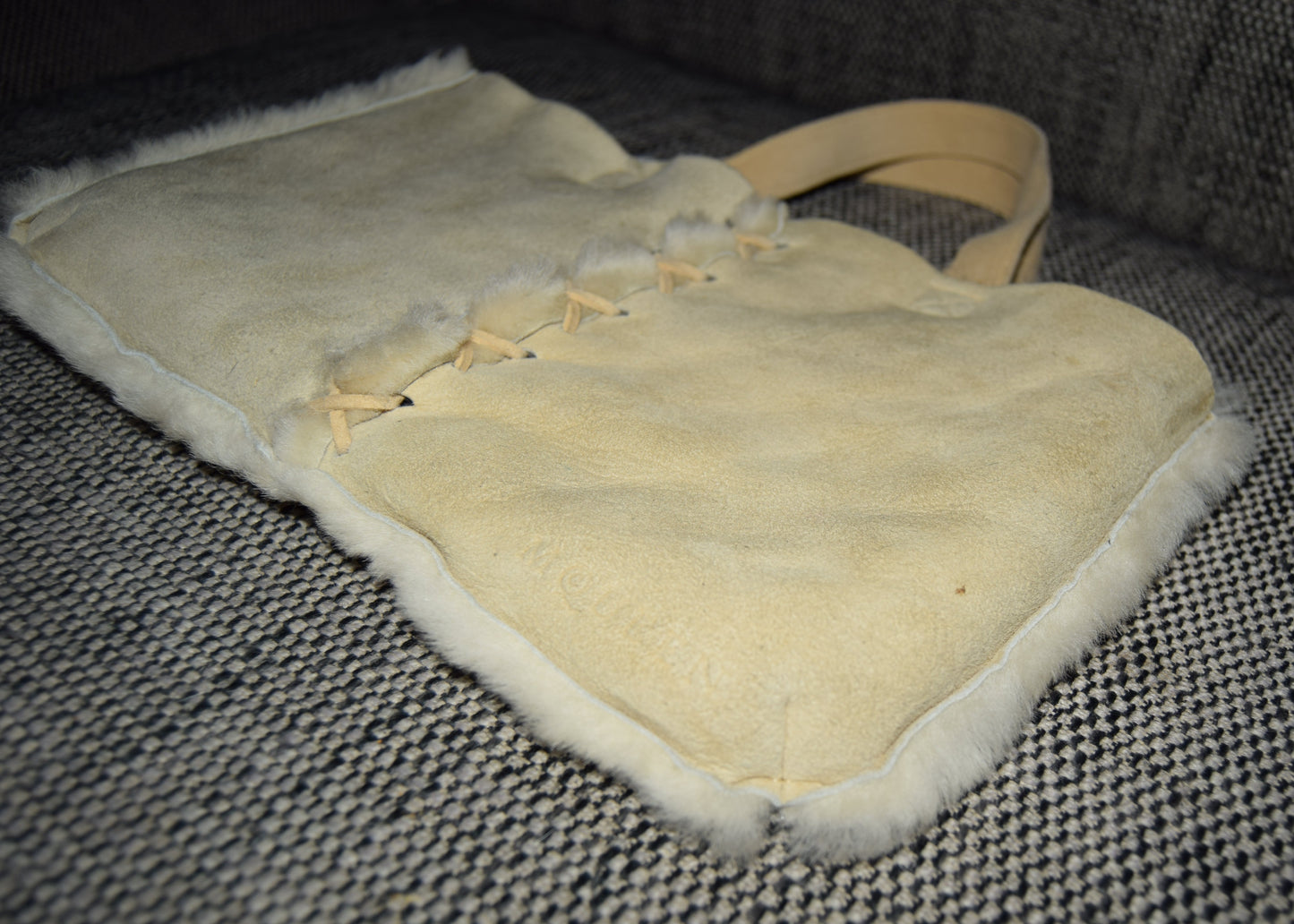 90'S ALEXANDER MCQUEEN SHEARLING MINI TOTE