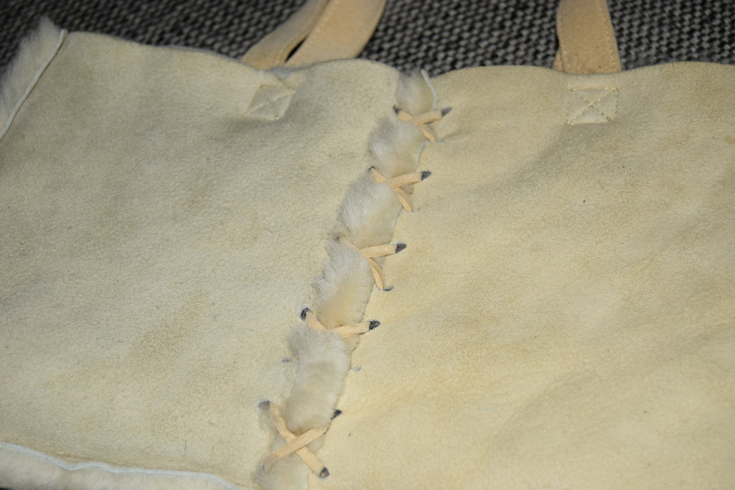 90'S ALEXANDER MCQUEEN SHEARLING MINI TOTE