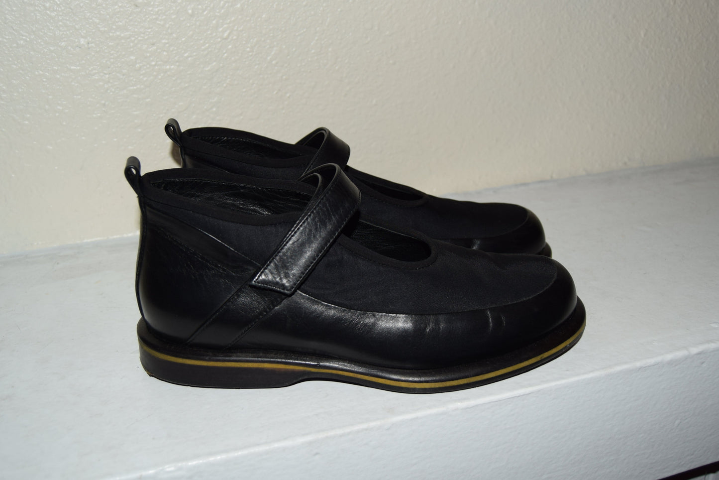 ATEPRIMA LEATHER & SCUBA MARY JANES