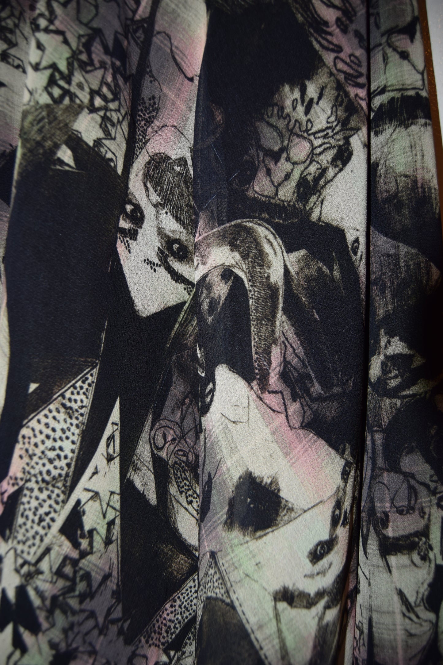 VINTAGE DIESEL STYLE LAB GRAFFITI LEATHER STAR TOP
