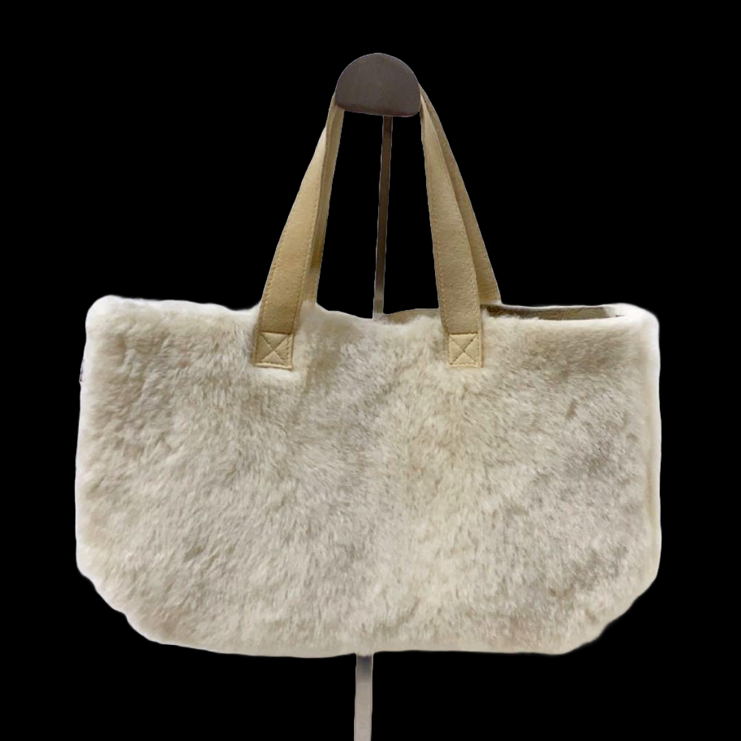 90'S ALEXANDER MCQUEEN SHEARLING MINI TOTE
