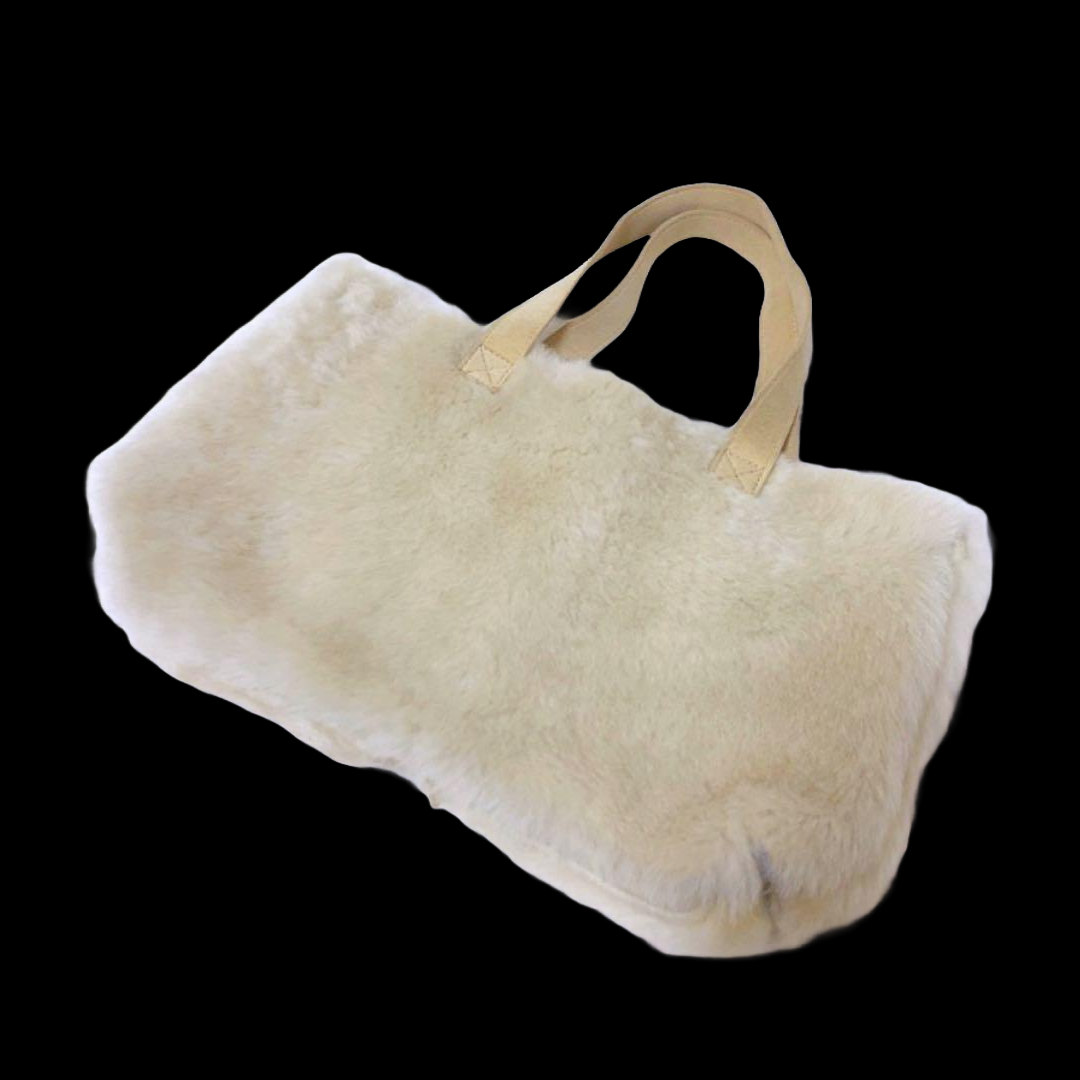 90'S ALEXANDER MCQUEEN SHEARLING MINI TOTE
