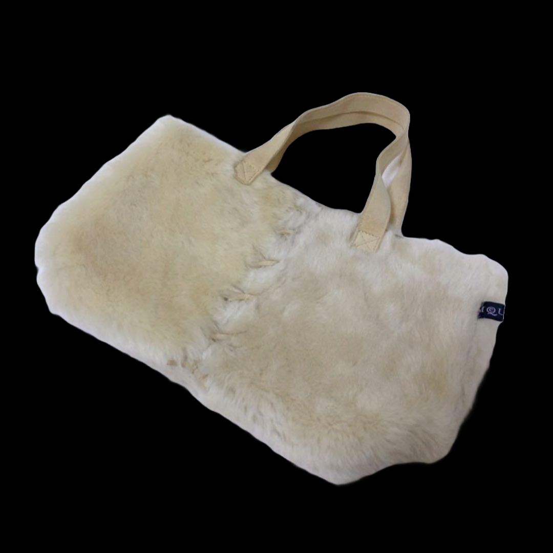 90'S ALEXANDER MCQUEEN SHEARLING MINI TOTE