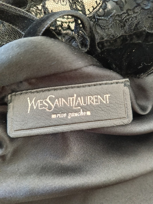 YSL BY TOM FORD 2003 A/W VELVET & LACE BOUDOIR CORSET BAG