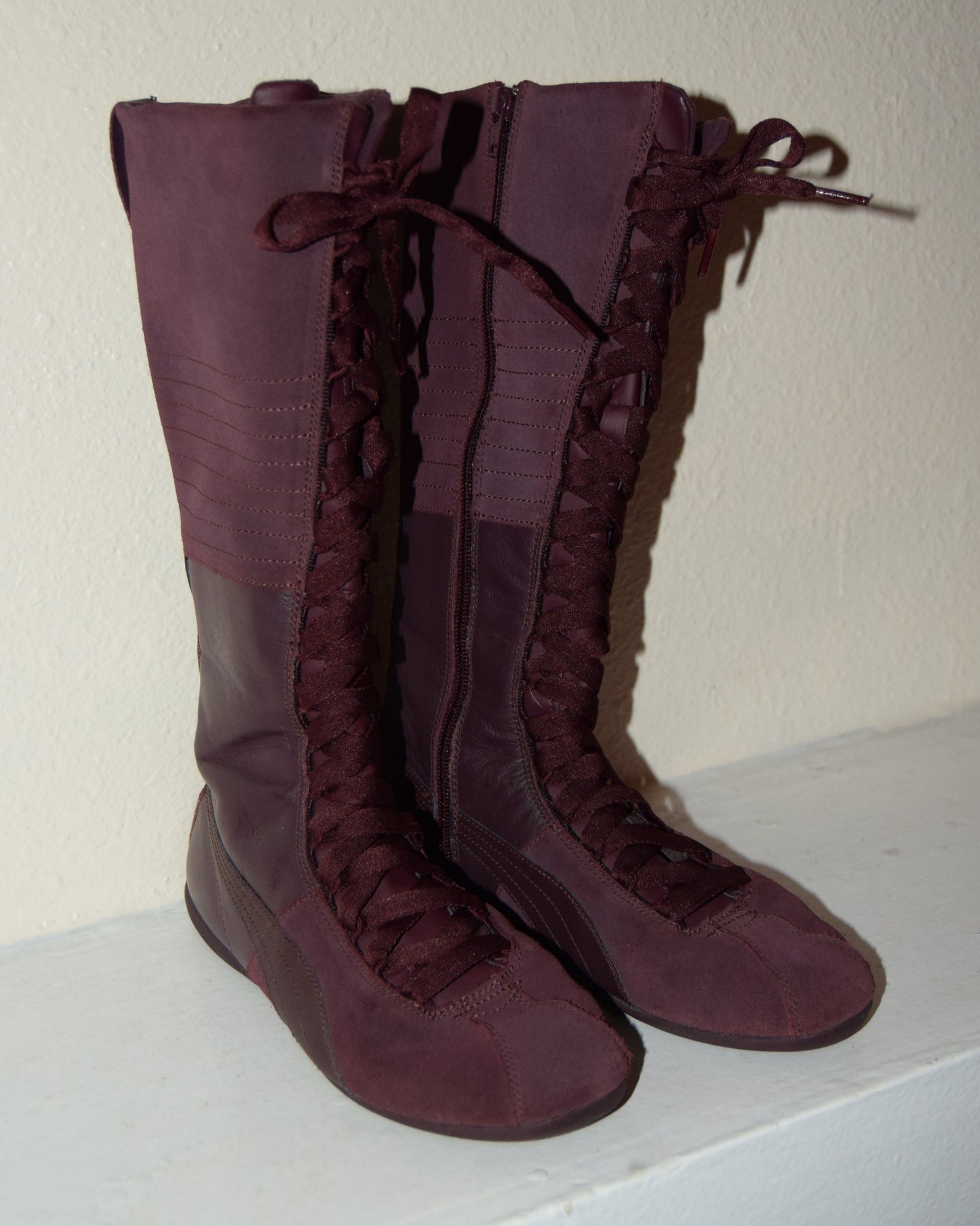 Rare Plum Wine Puma Boxing Boots