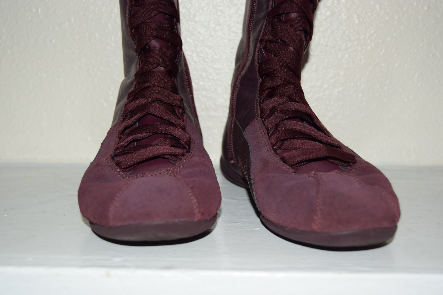 Rare Plum Wine Puma Boxing Boots