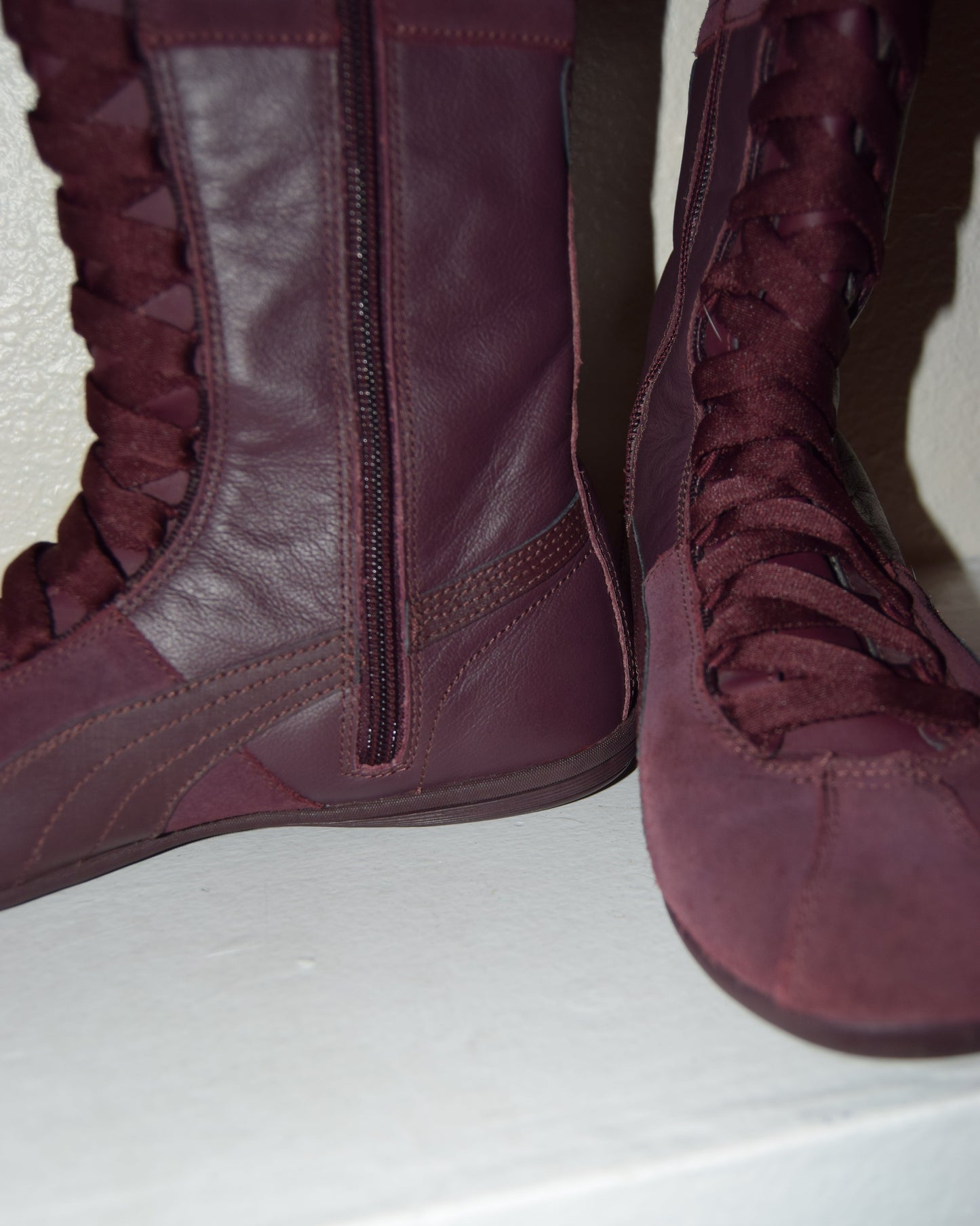 Rare Plum Wine Puma Boxing Boots