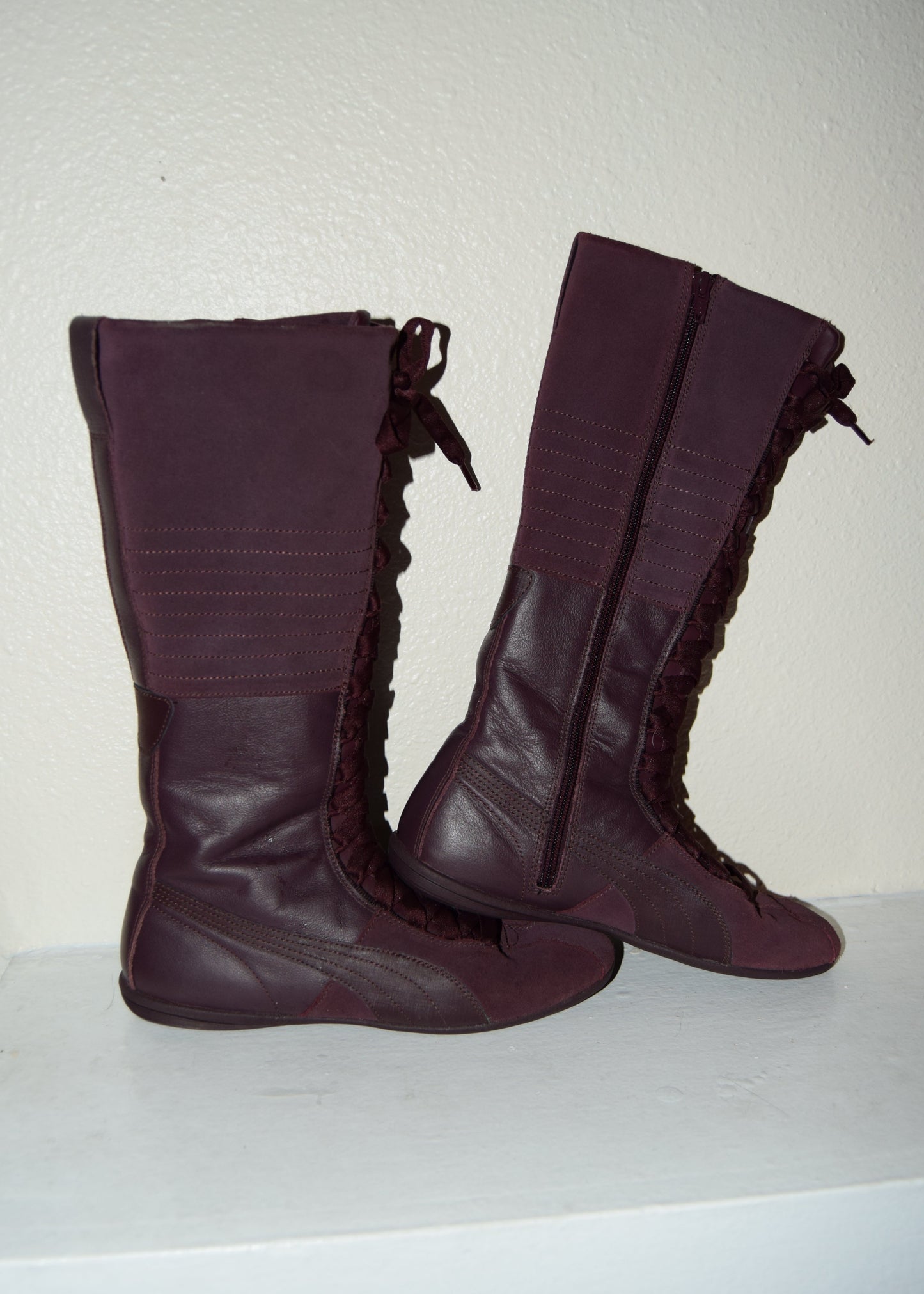 Rare Plum Wine Puma Boxing Boots