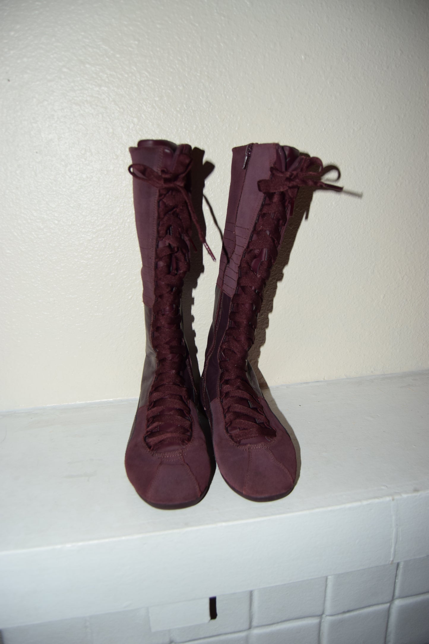 Rare Plum Wine Puma Boxing Boots