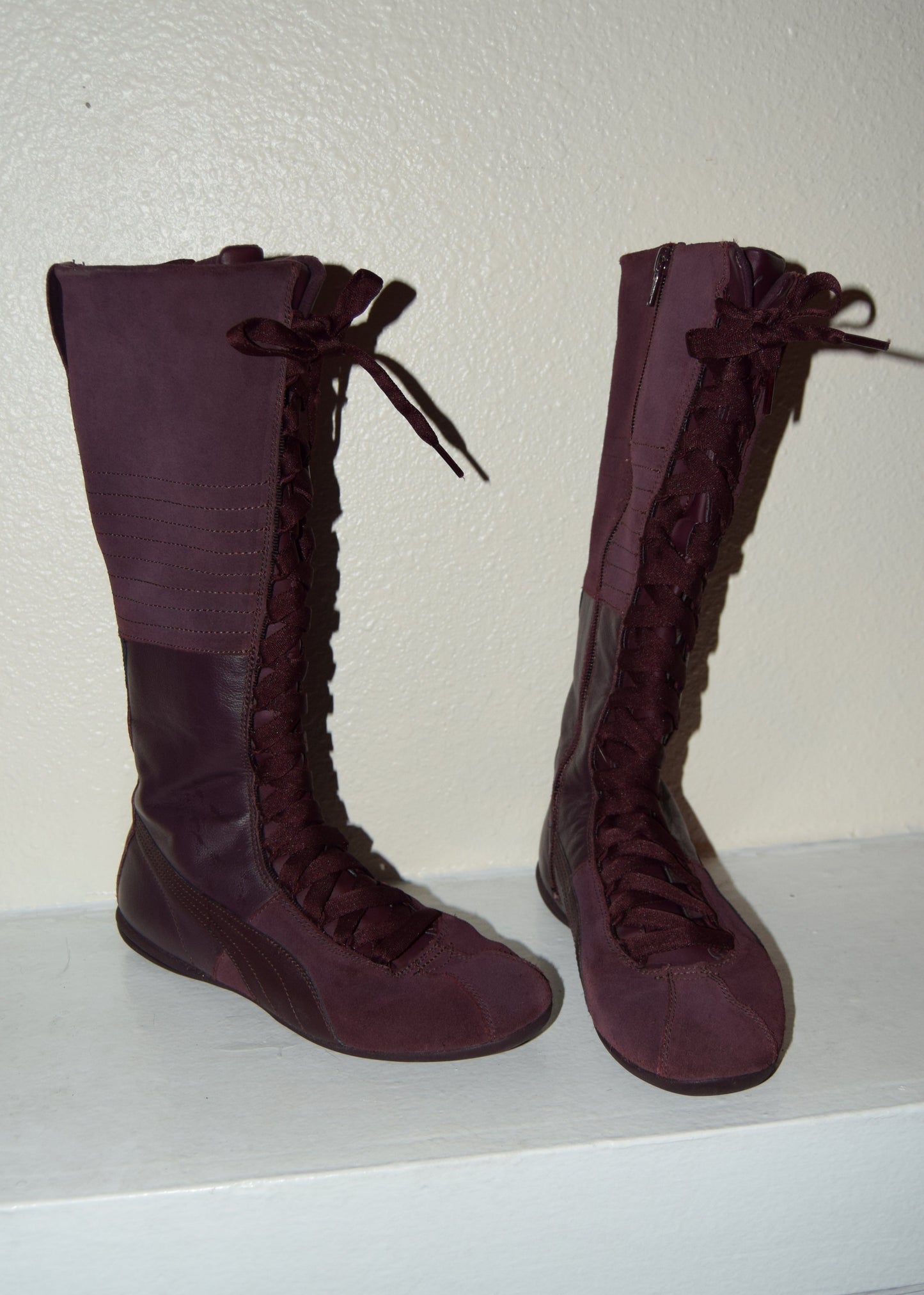 Rare Plum Wine Puma Boxing Boots