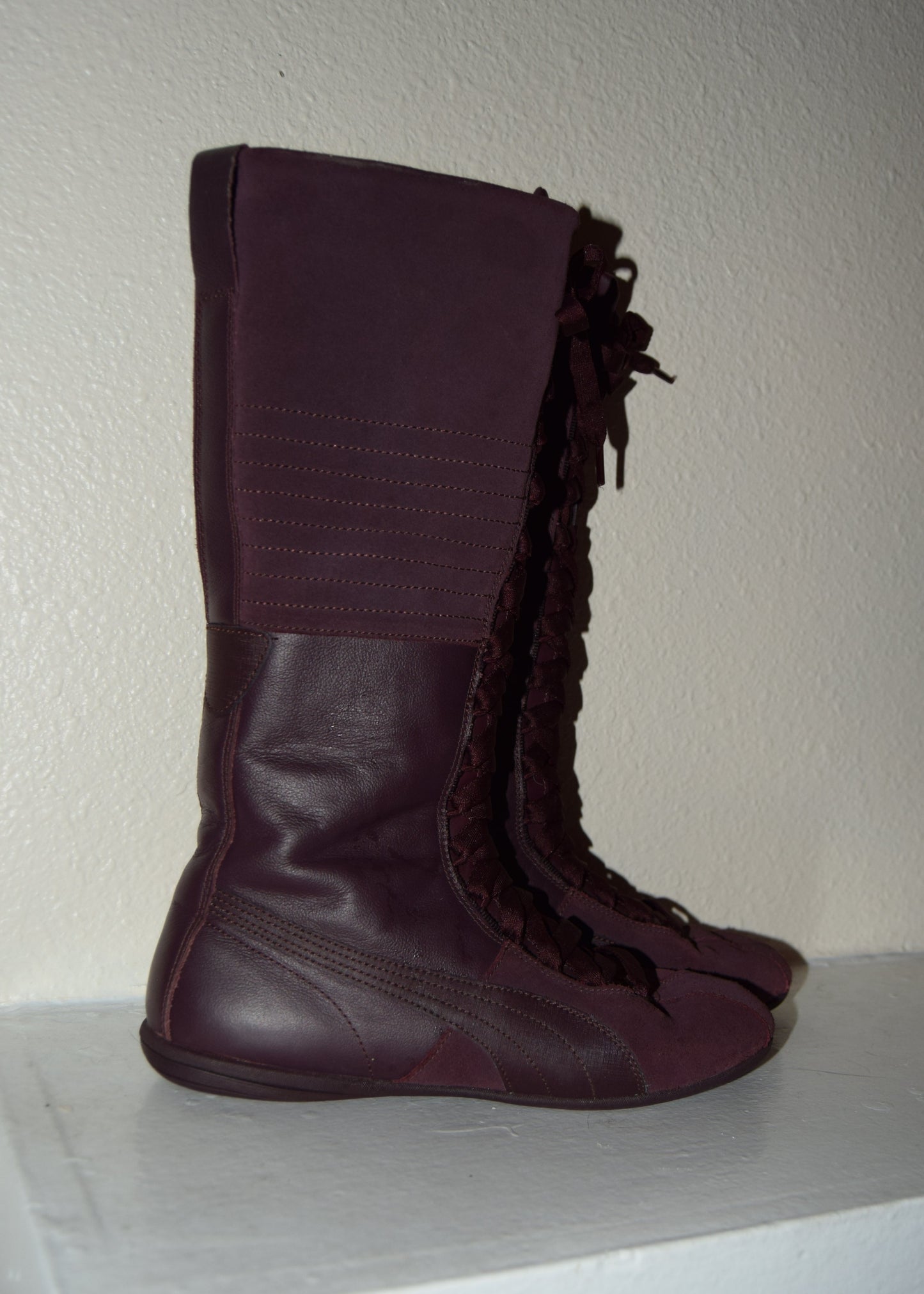 Rare Plum Wine Puma Boxing Boots