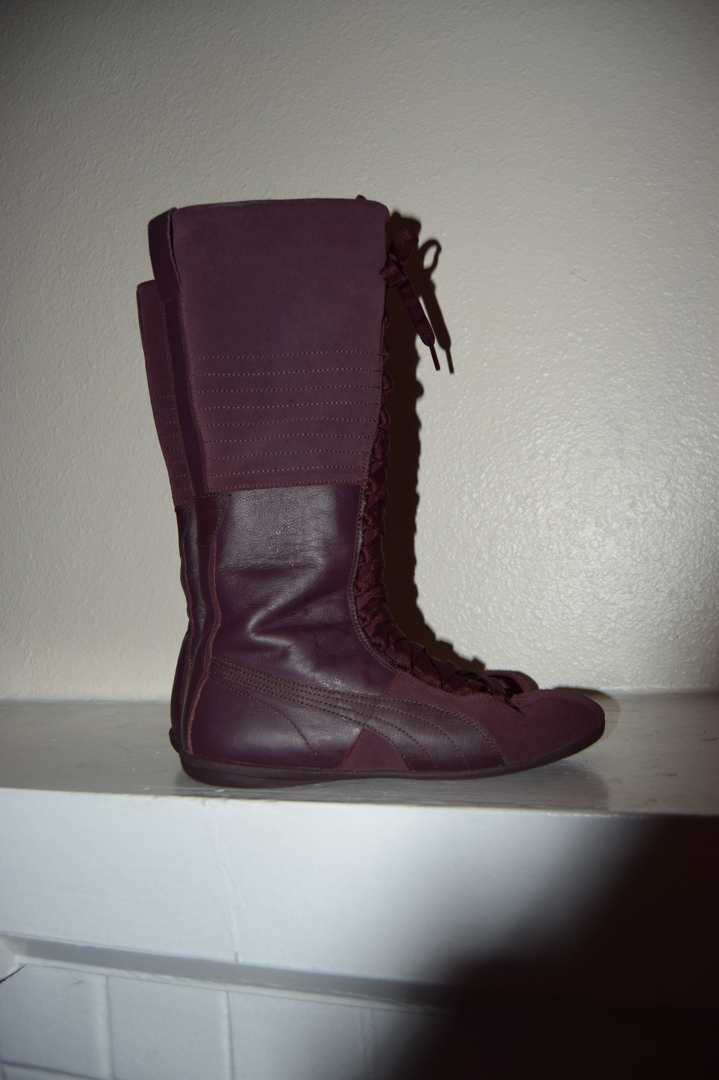 Rare Plum Wine Puma Boxing Boots