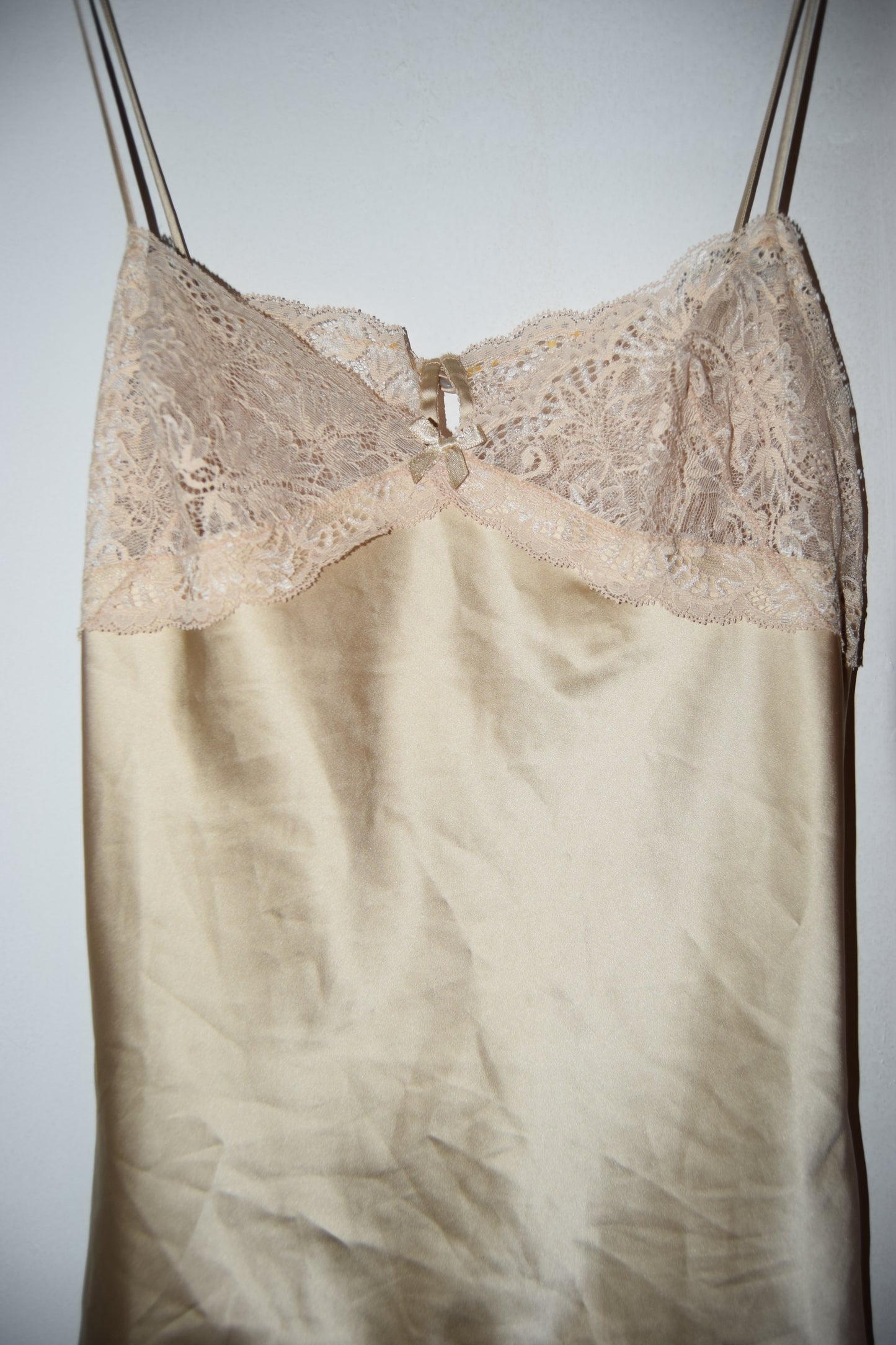 NWT VINTAGE BLUMARINE CHAMPAGNE SILK CAMISOLE