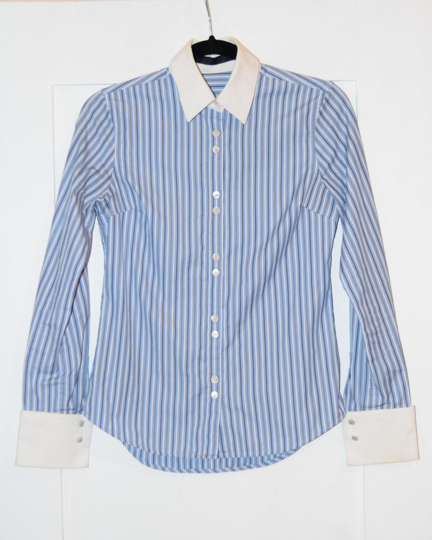 VINTAGE L.A.M.B. PINSTRIPE COLLARED SHIRT