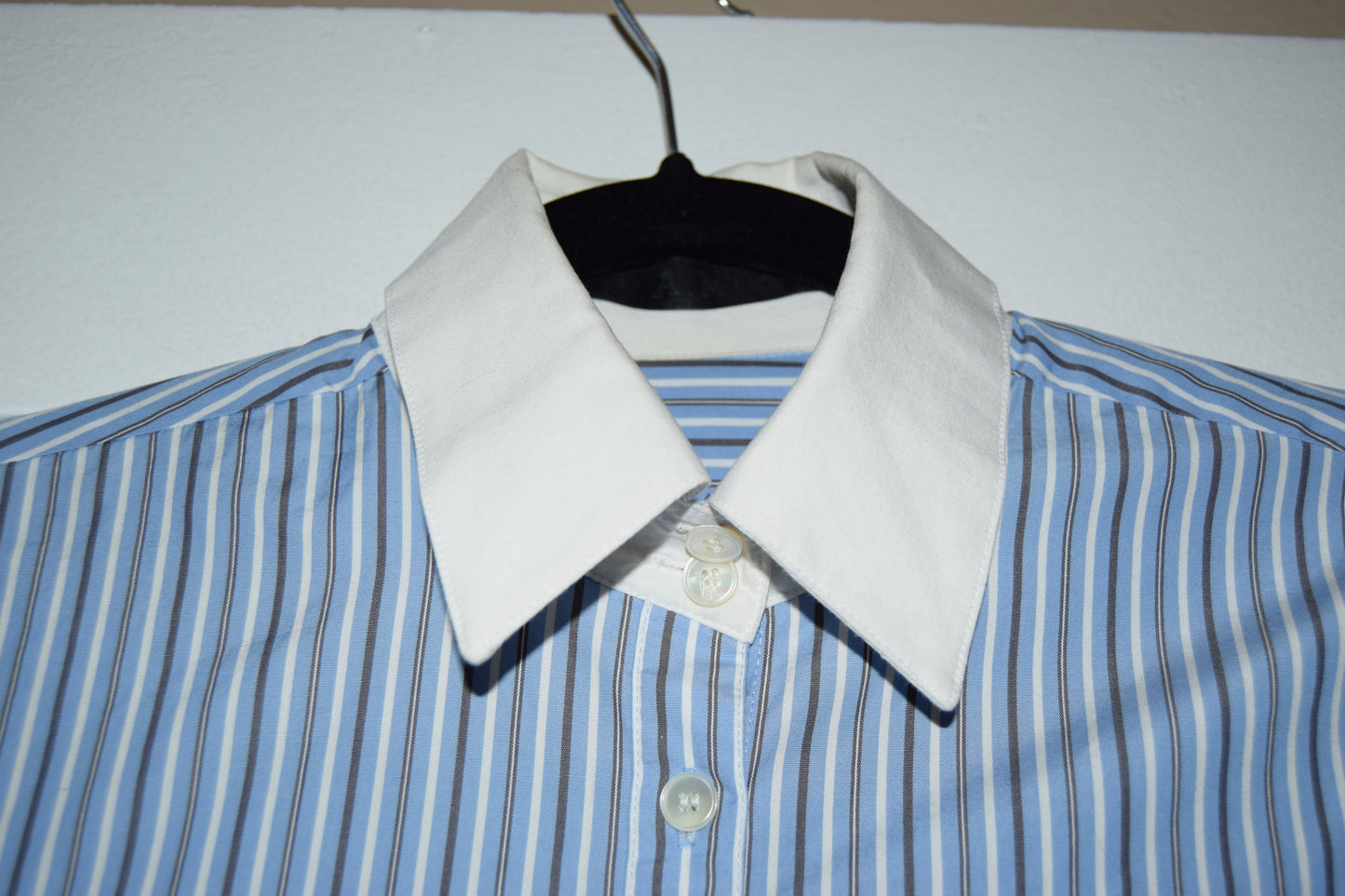 VINTAGE L.A.M.B. PINSTRIPE COLLARED SHIRT