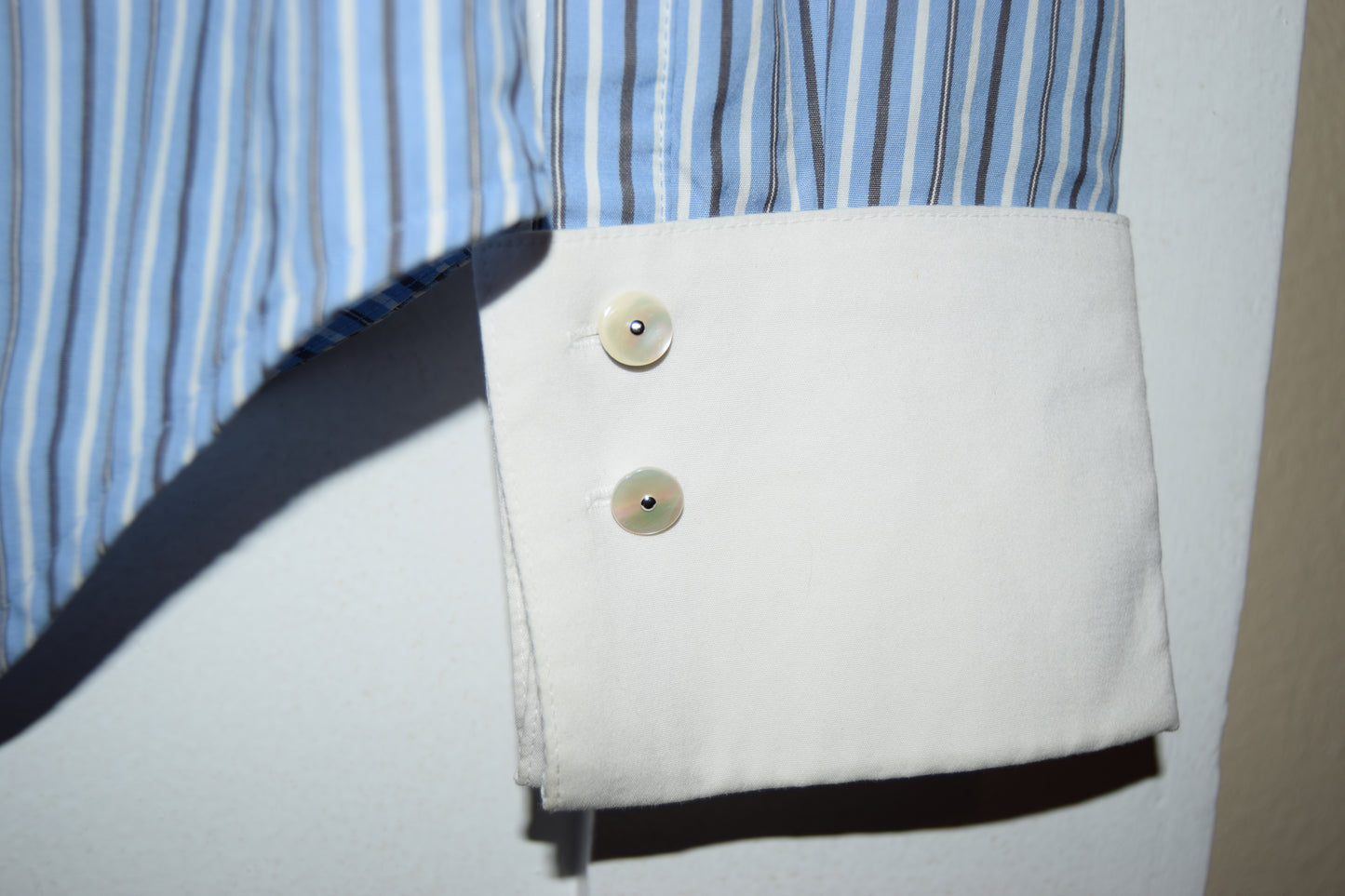 VINTAGE L.A.M.B. PINSTRIPE COLLARED SHIRT