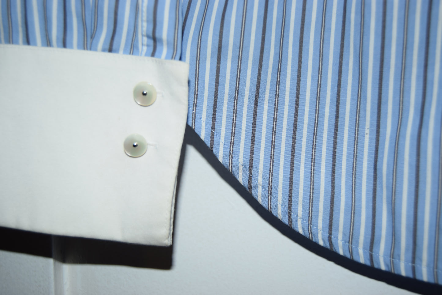 VINTAGE L.A.M.B. PINSTRIPE COLLARED SHIRT