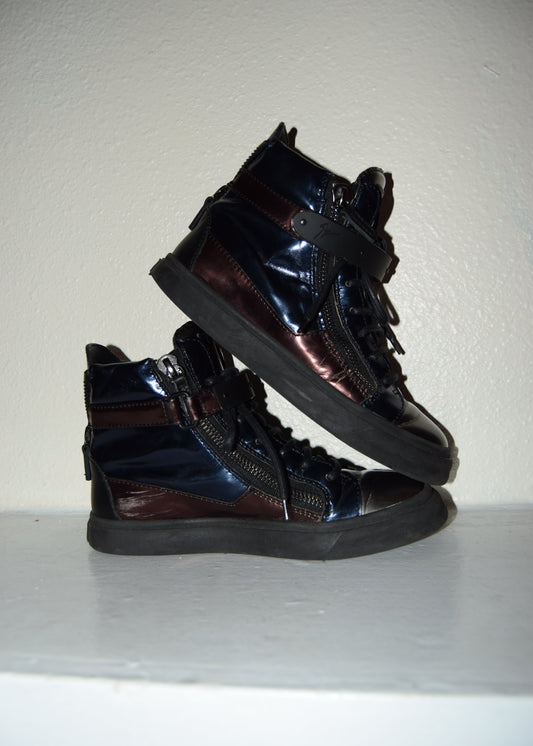 GIUSEPPE ZANOTTI METALLIC SNEAKERS