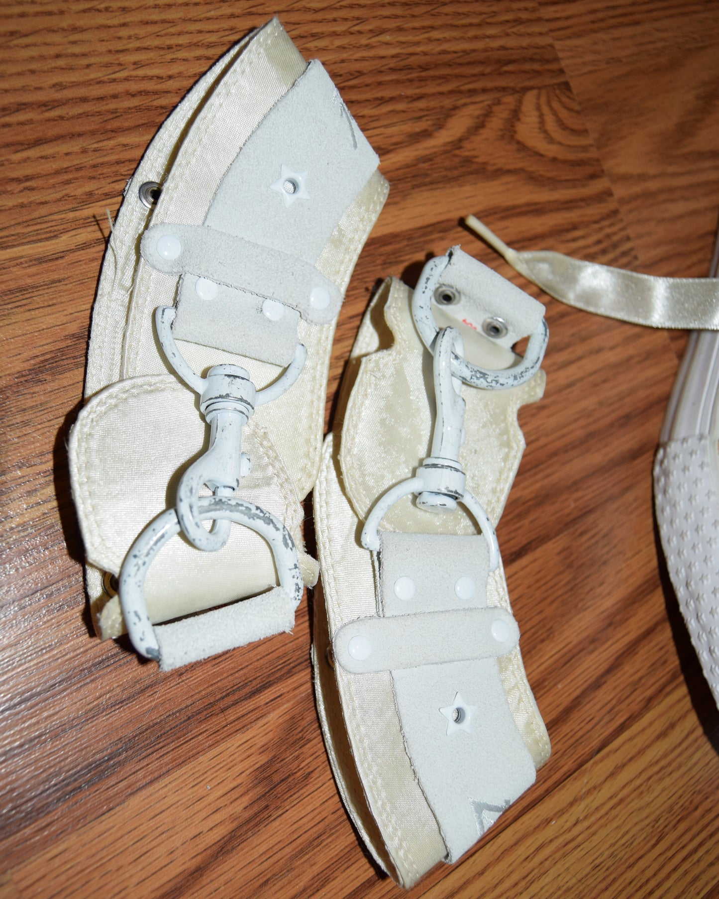 VINTAGE DIESEL BUTTER YELLOW SATIN SNEAKERS