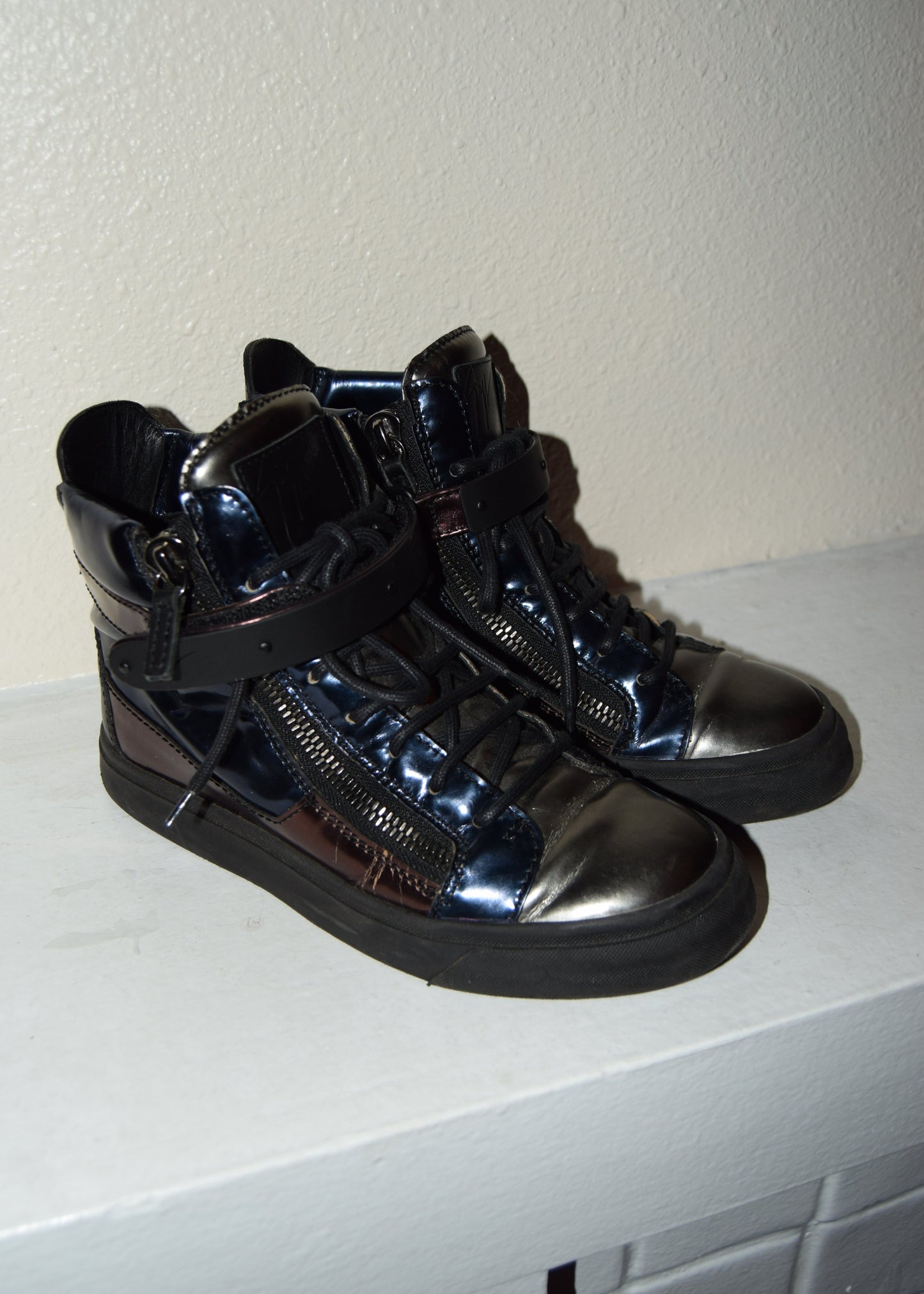 GIUSEPPE ZANOTTI METALLIC SNEAKERS