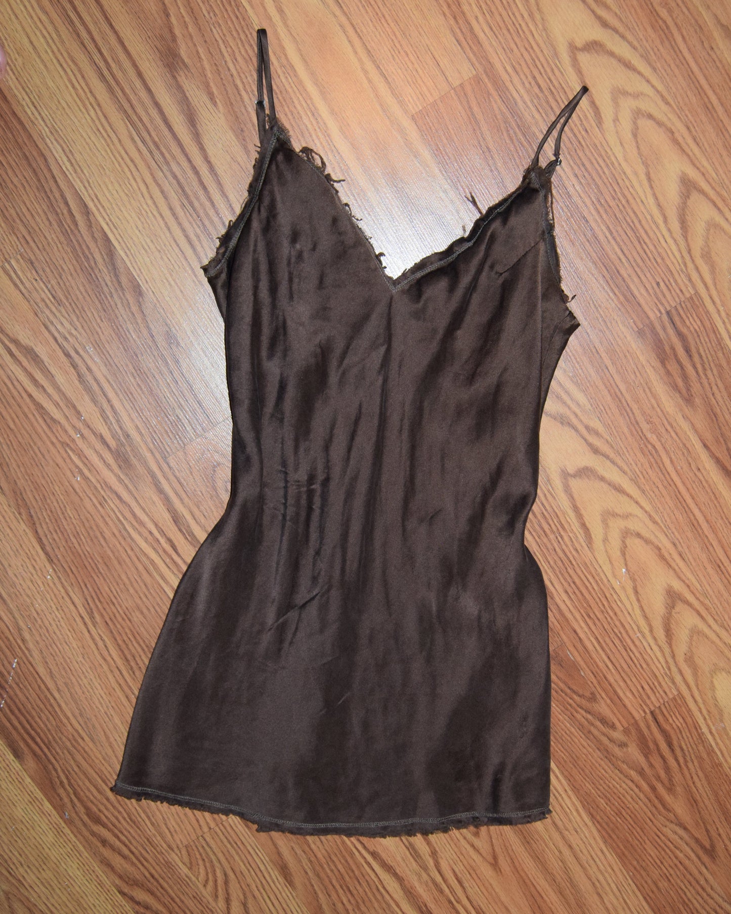 RAW EDGE SILK TAILORED TAILORED SLIP