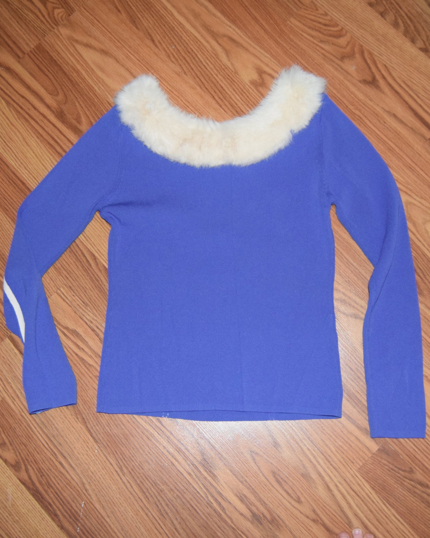 VINTAGE 'SKI MOD' ULTRA VIOLET RABBIT FUR TOP