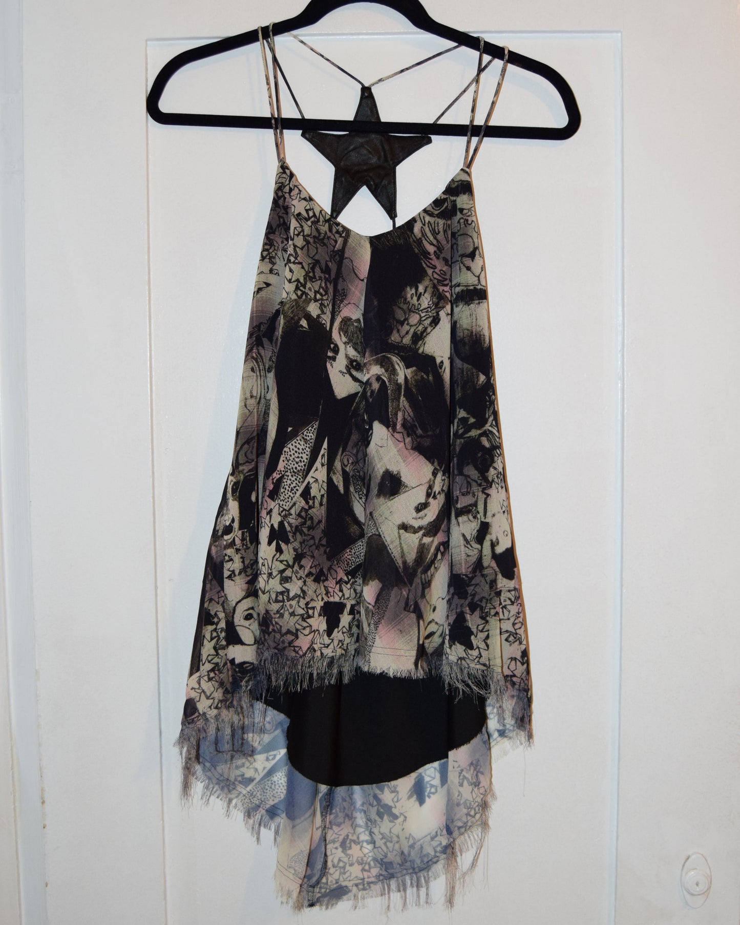 VINTAGE DIESEL STYLE LAB GRAFFITI LEATHER STAR TOP