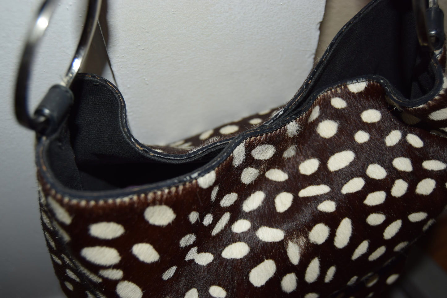 PONY HAIR FAWN PRINT PURSE