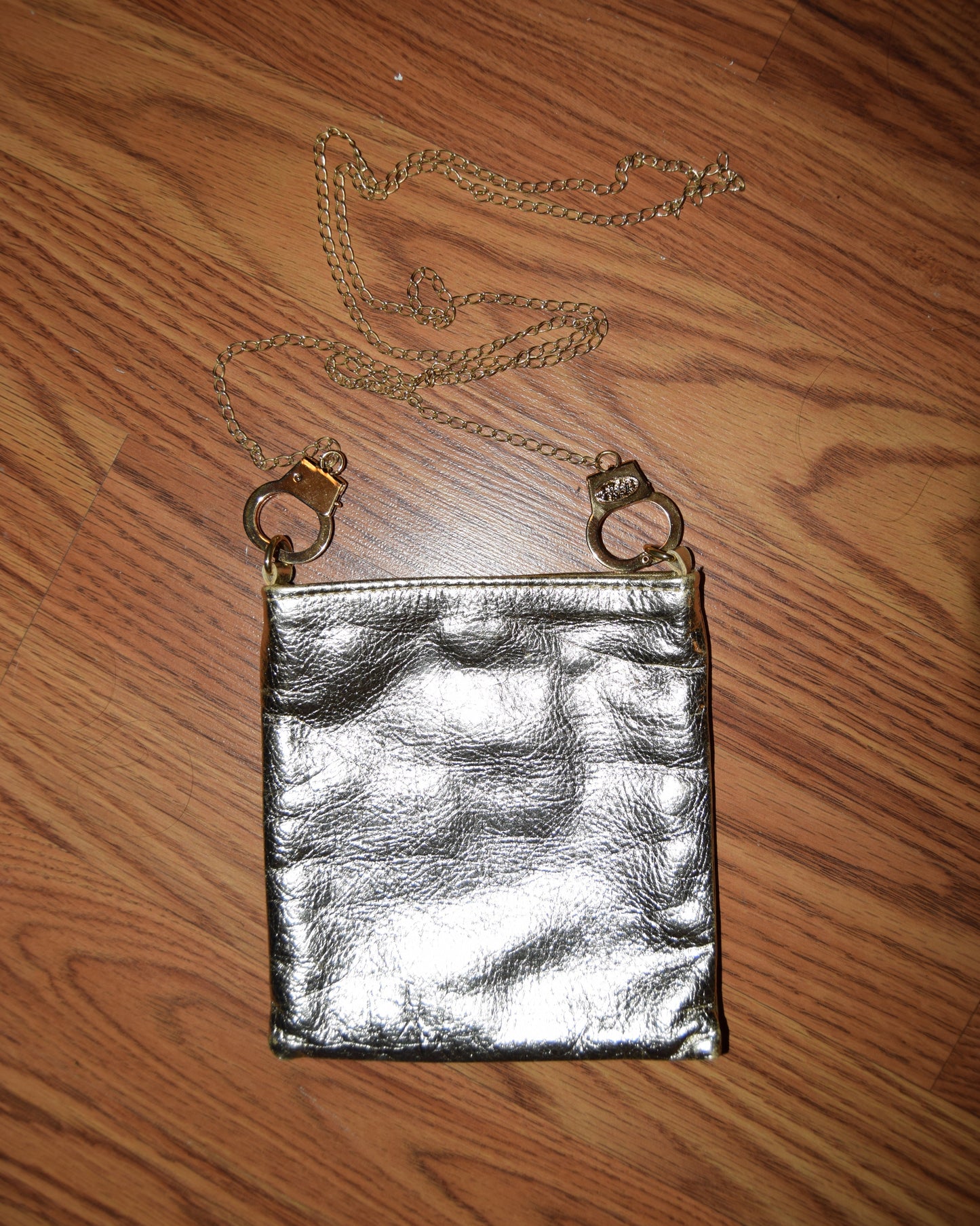 VINTAGE Y2K CUFFZ BY LINZ SWAROVSKI CRYSTAL HANDCUFF BAG