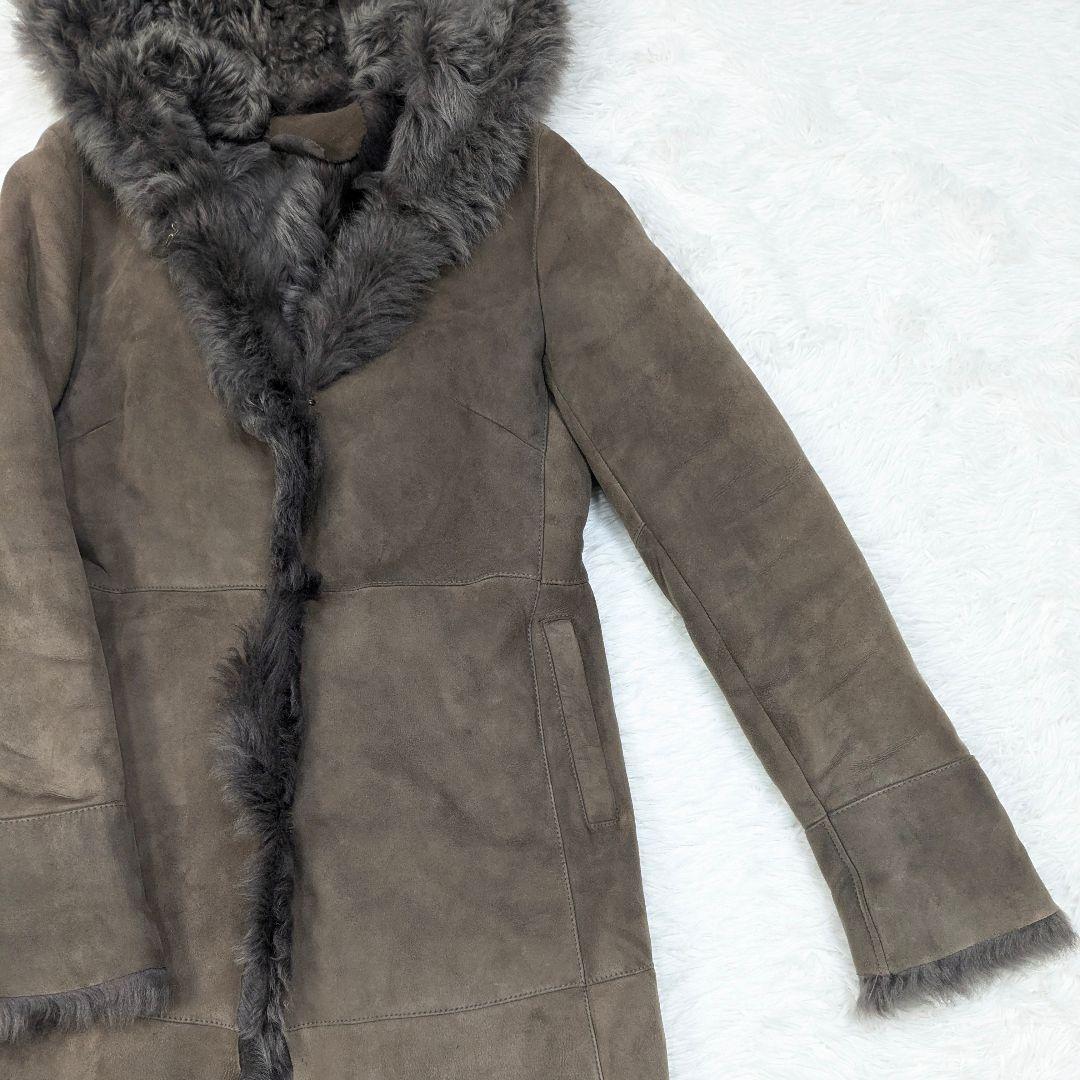 HOODED GENUINE SHEEPSKIN PENNY LANE COAT