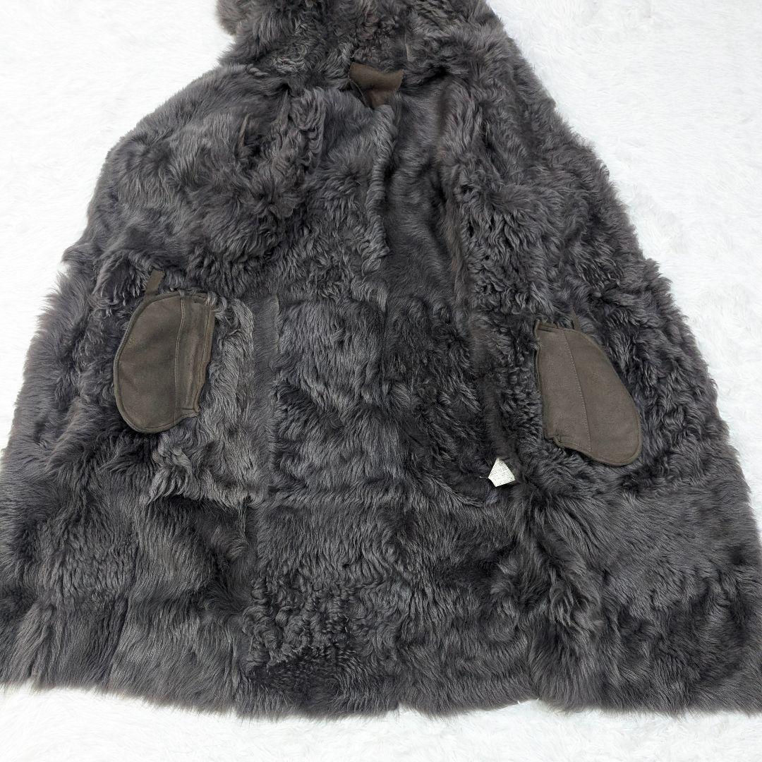 HOODED GENUINE SHEEPSKIN PENNY LANE COAT